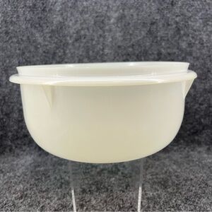 Vintage Tupperware 12 Cup Frosted Clear Fix N Mix Mixing Bowl # 272 No Lid